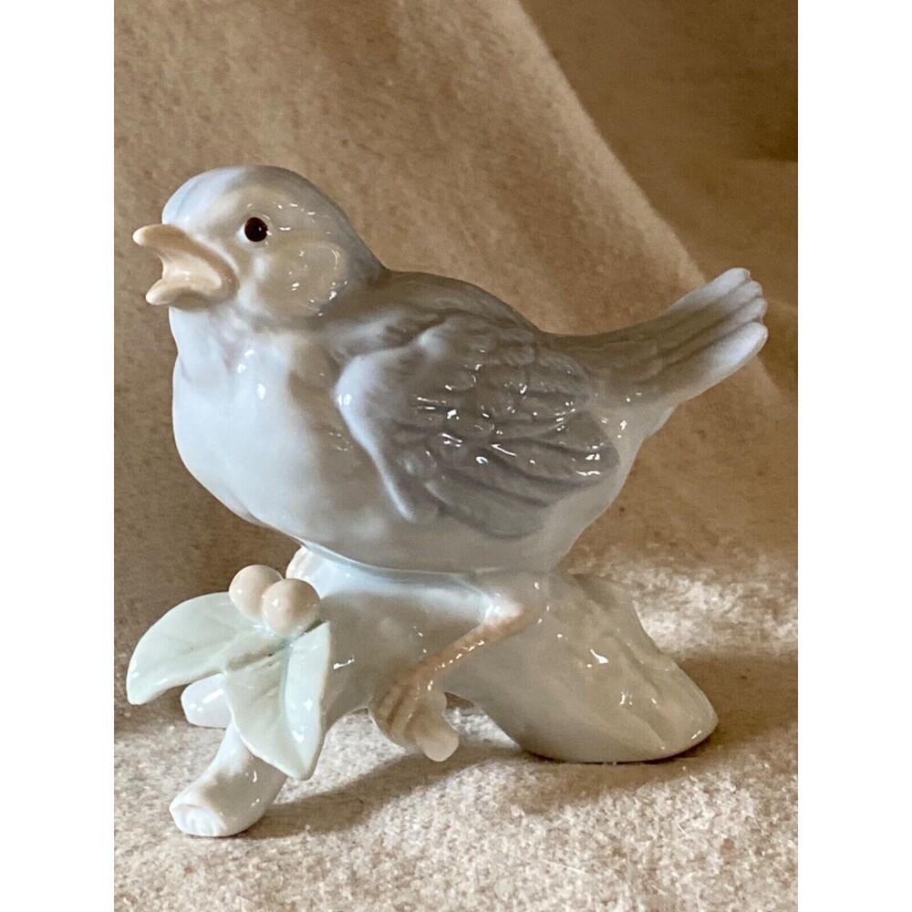 VTG Otagiri Japan Bluebird on Branch Figurine Bird